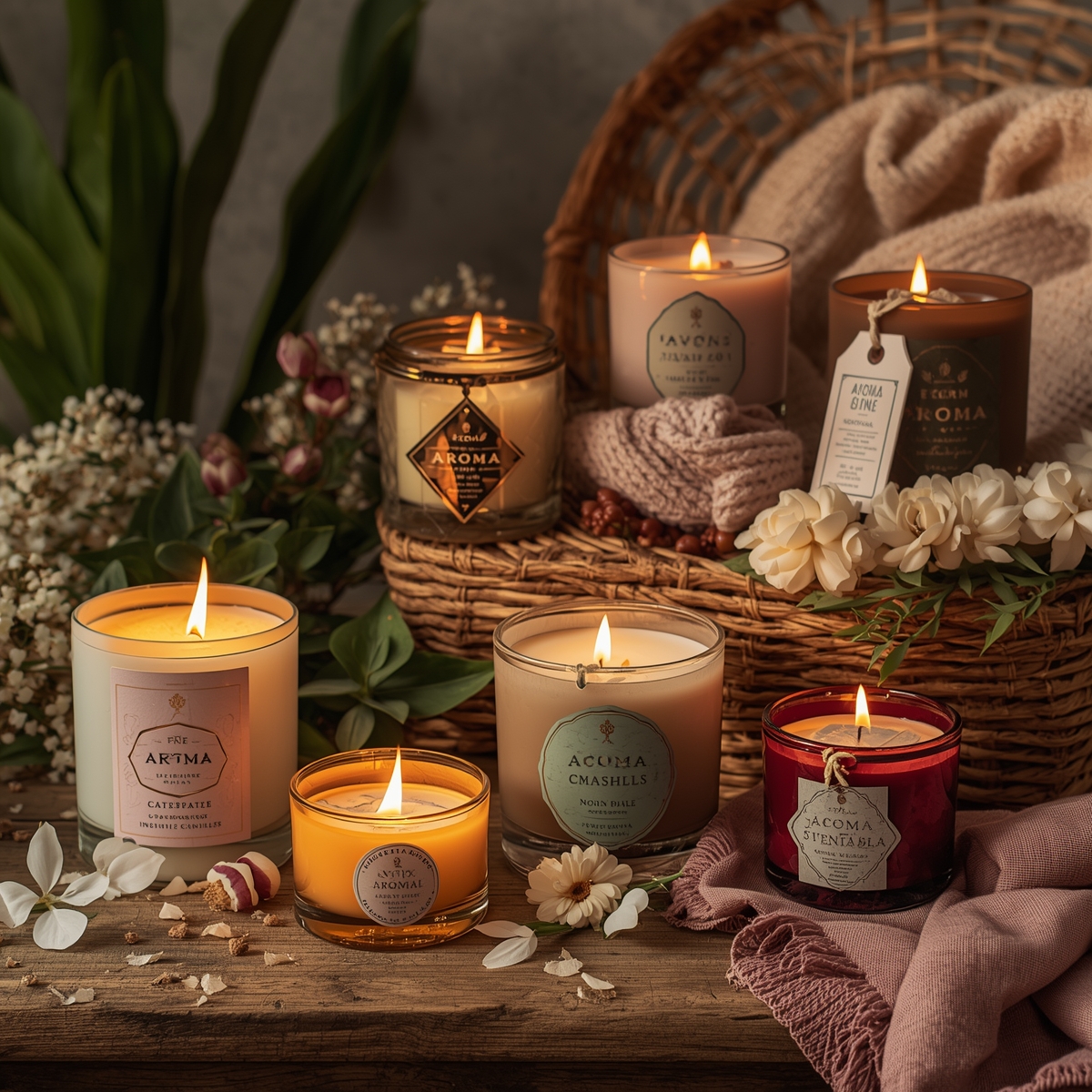 Kaars in interieur setting